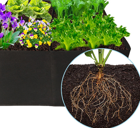 Square breathable planting bag
